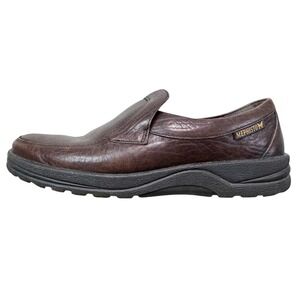 Mephisto Mens Mallory Brown Leather Slip On Loafer‎ Shoes Size 8 US EUR 7.5